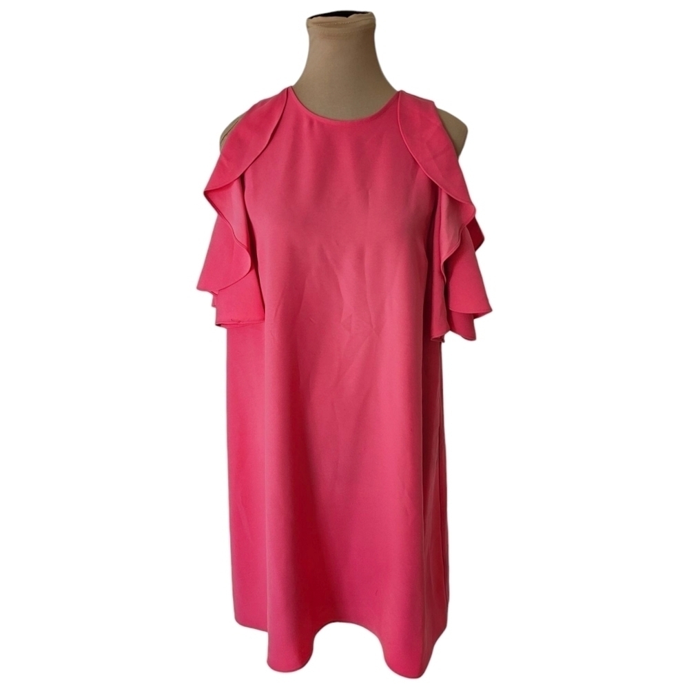 Kate Spade NWOT Bright Barbie Pink Mini Dress Sz M - Picture 4 of 11
